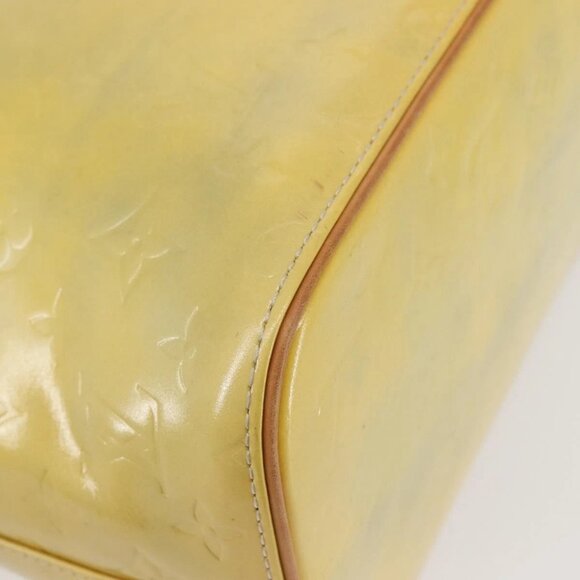 LOUIS VUITTON Monogram Vernis Houston Hand Bag Gris M91053 LV Auth 142613 - Picture 4 of 16